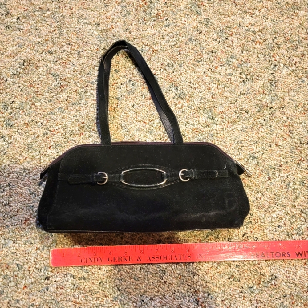 Naturalizer small black suede purse.